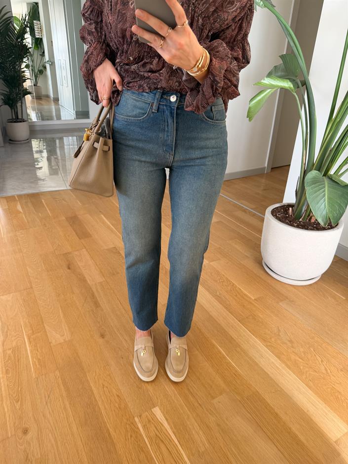 Adrey Boyfit Jean - Mavi