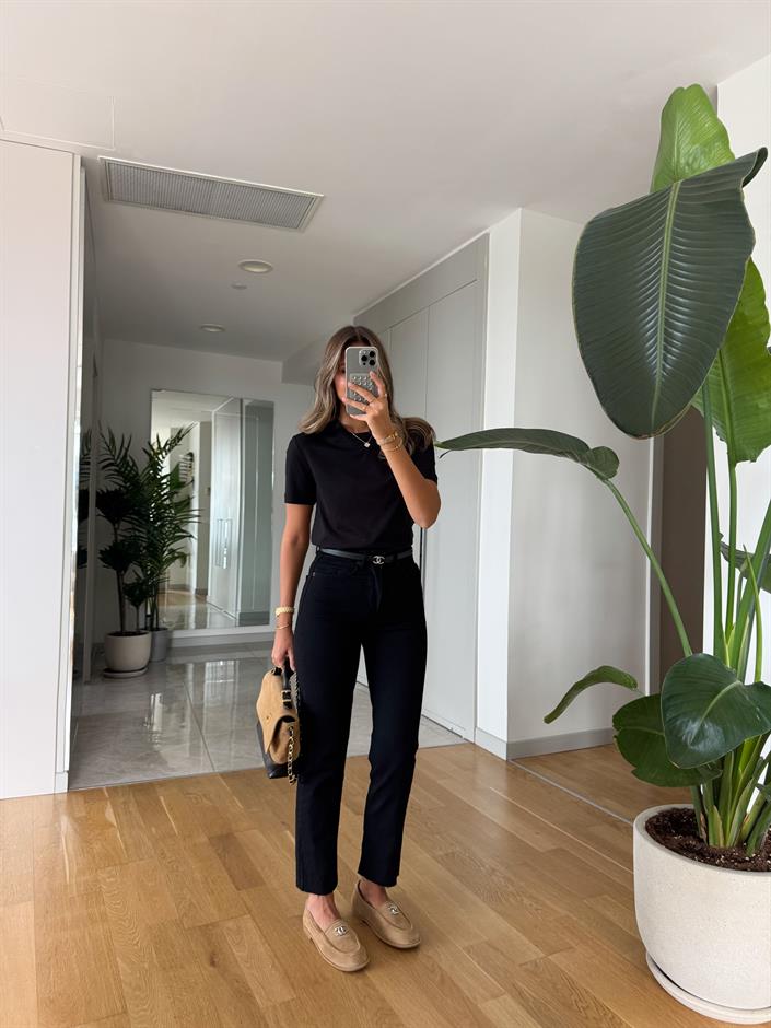 Adrey Boyfit Jean - Siyah