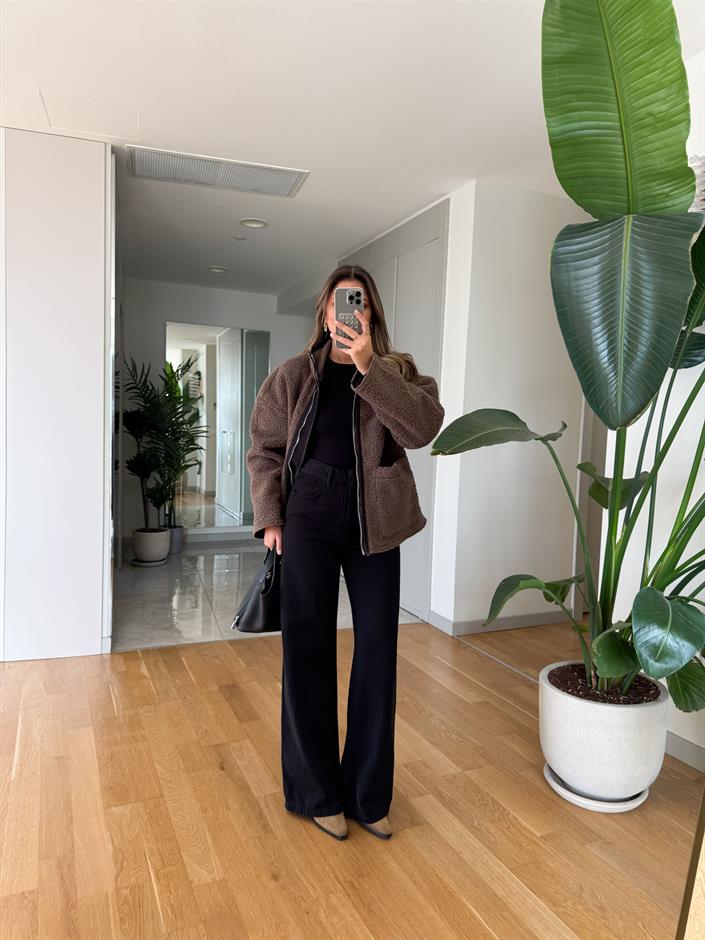 Adriana Zr Bol Paça Jean - Siyah