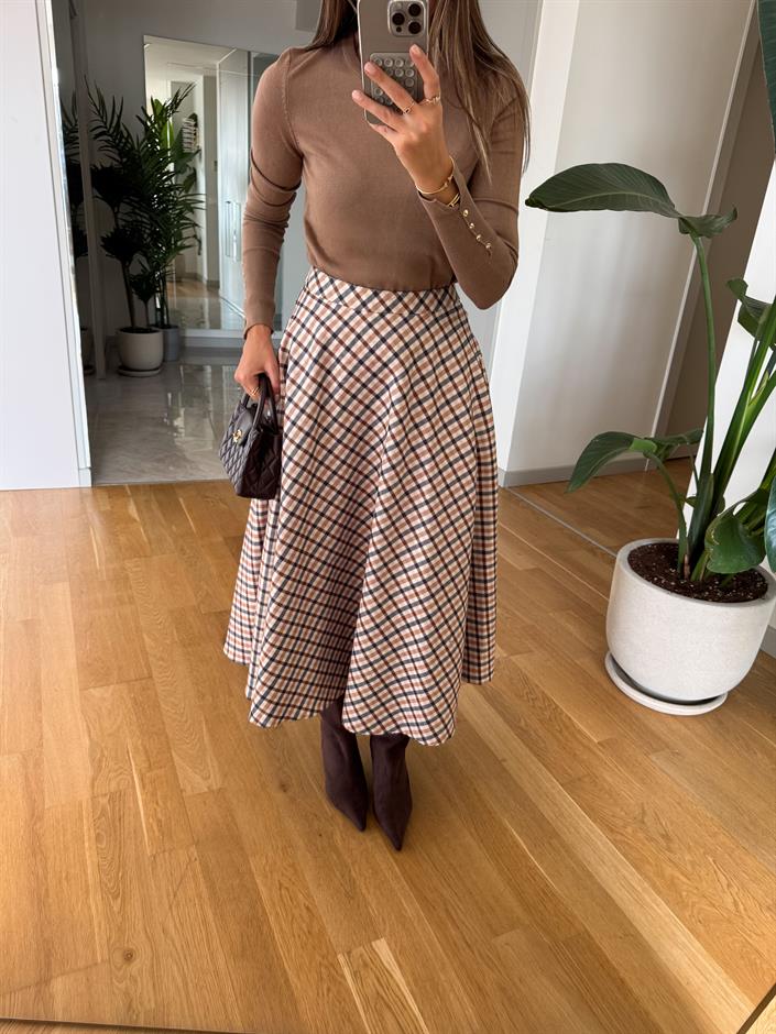 Aija Ekoseli Midi Etek 