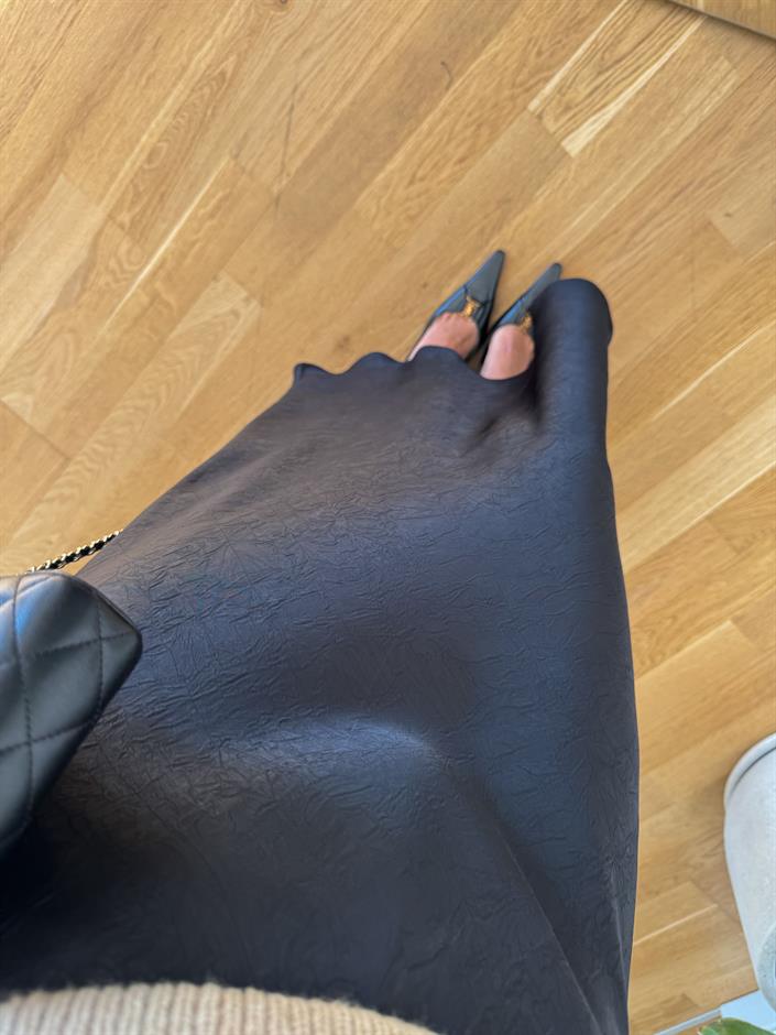 Alessi Midi Boy Saten Etek - Siyah