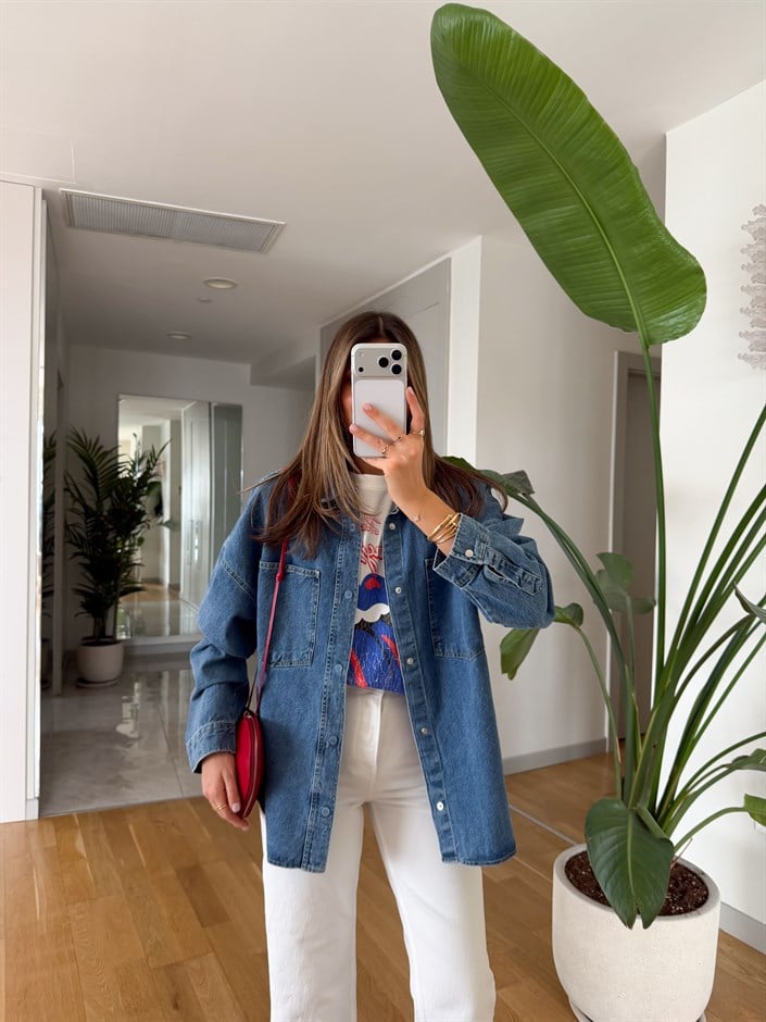 Alisha Cepli Denim Gömlek 