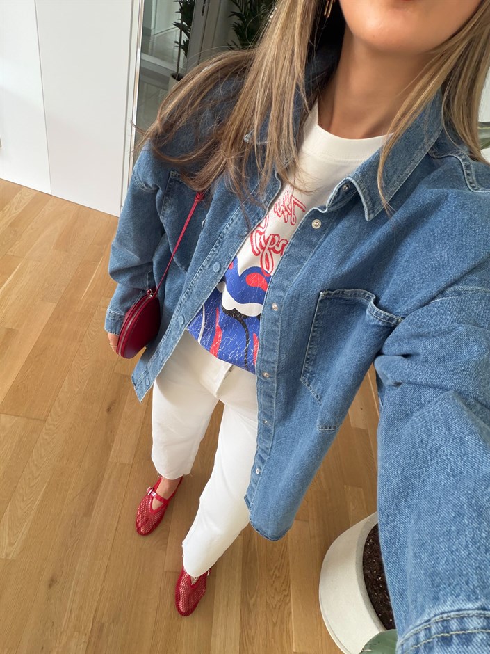 Alisha Cepli Denim Gömlek 