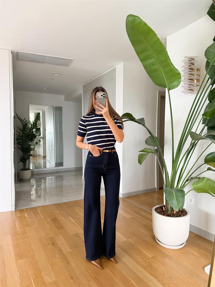 Animon Yüksek Bel Jean - Lacivert