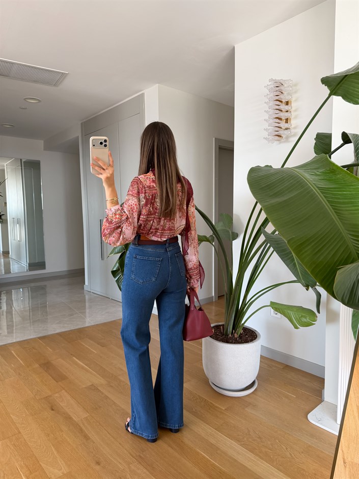 Animon Yüksek Bel Jean -  Orta Mavi