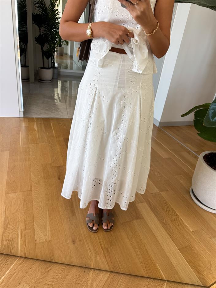 Askılı Bluz Etek Fisto Takım