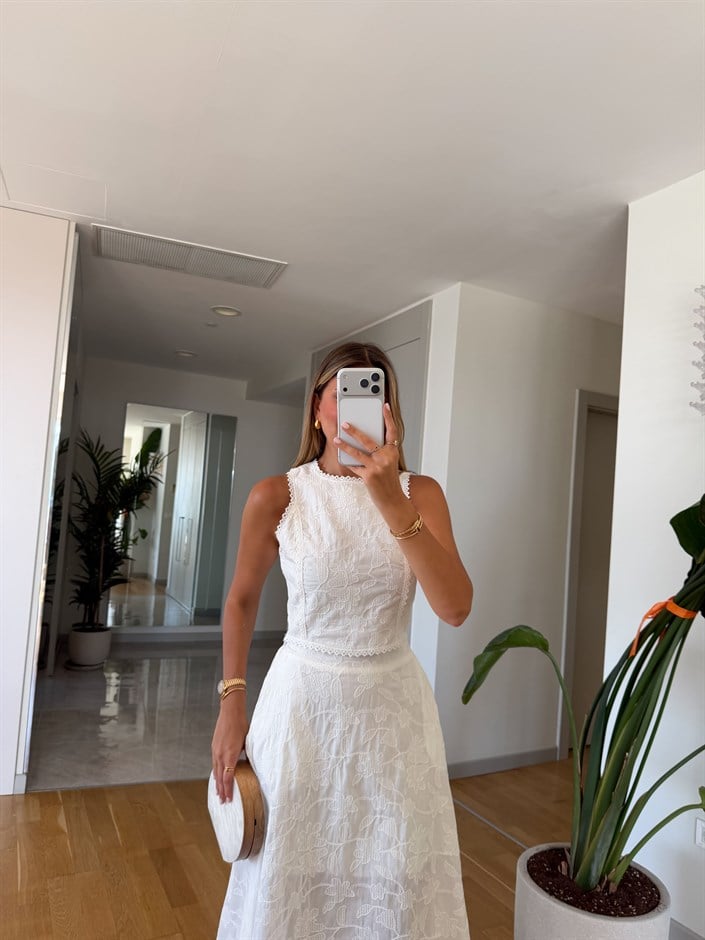Brode Crop Etek Takım - Ekru