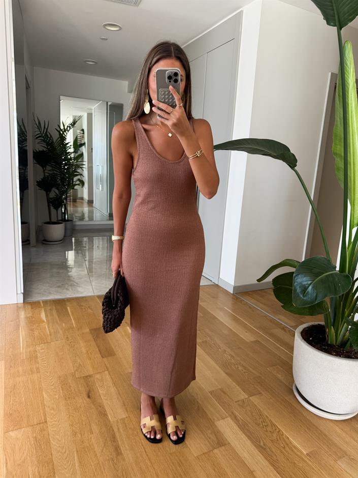 Bronz Triko Elbise 