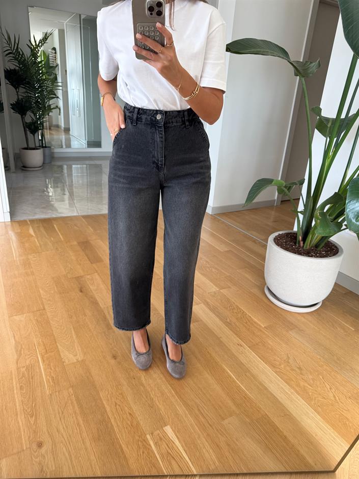 Cardie Mom Fit Jean - Füme