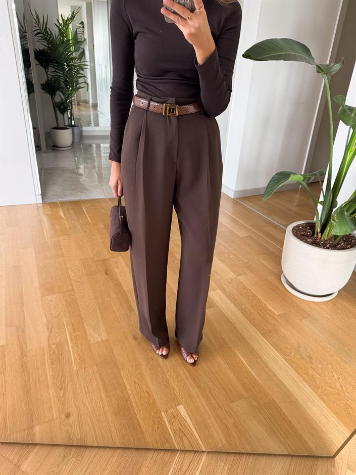 Cheky Palazzo Pantolon - Kahve