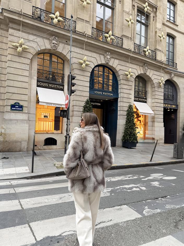 Chester Kuşaklı Suni Kürk 