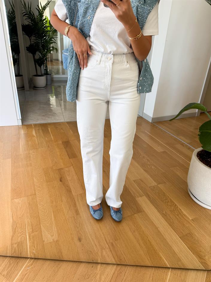 Cloud Zr Straight Jean - Beyaz