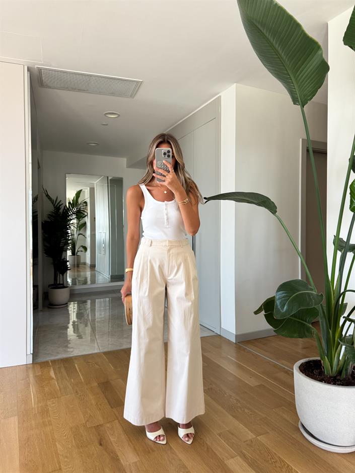 Crombie Beli Kemer Detaylı Pantolon 