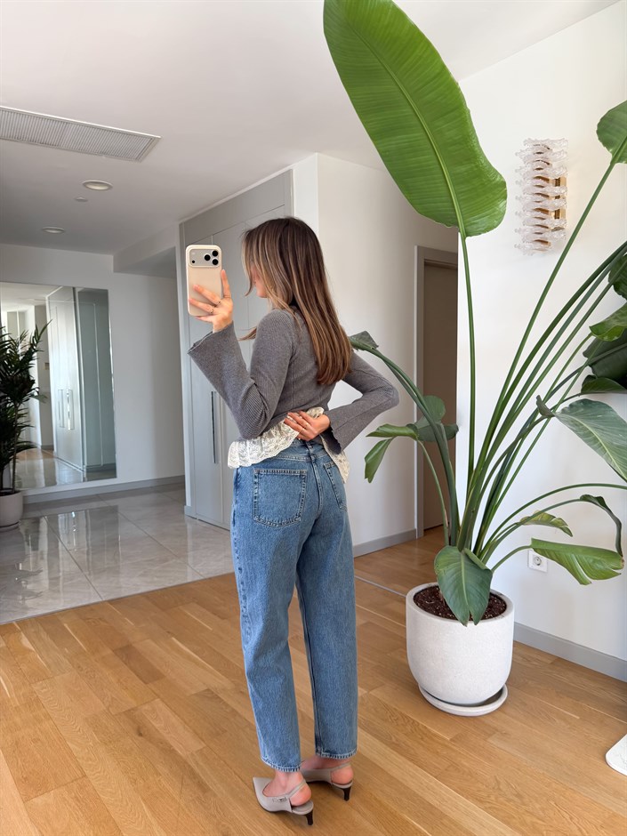 Cs Premium Mom Fit Jean - Mavi 