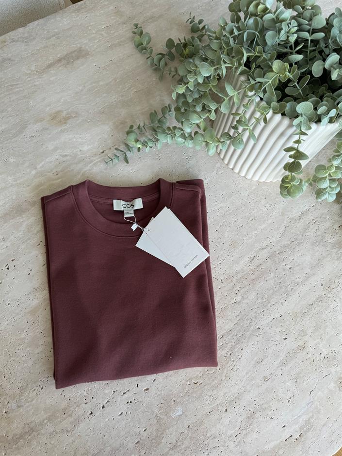 Cs Premium Pamuklu Tişört -Kahve