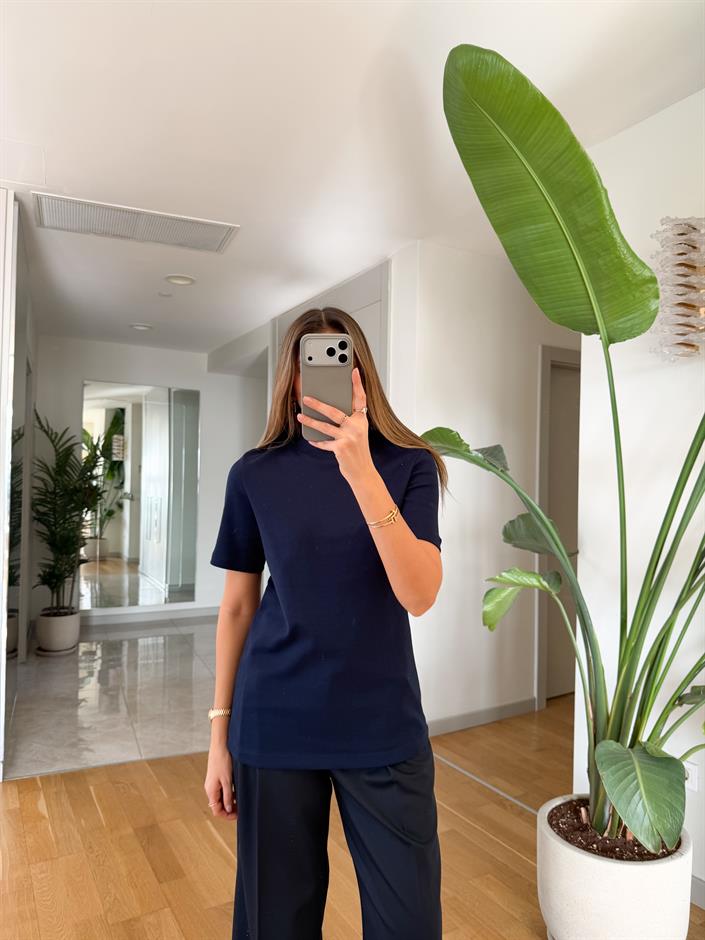 Cs Premium Pamuklu Tişört- Lacivert