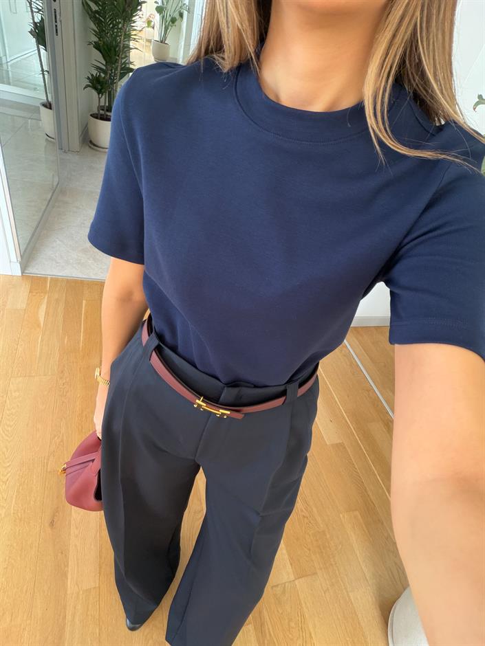 Cs Premium Pamuklu Tişört- Lacivert