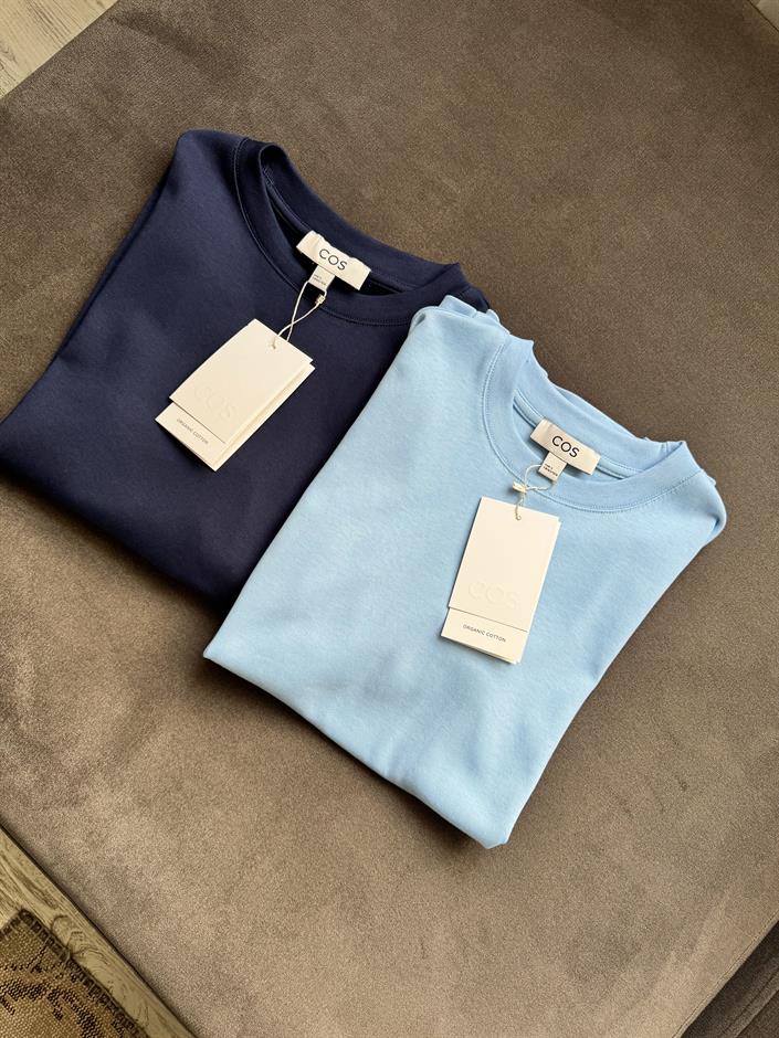 Cs Premium Pamuklu Tişört-Mavi