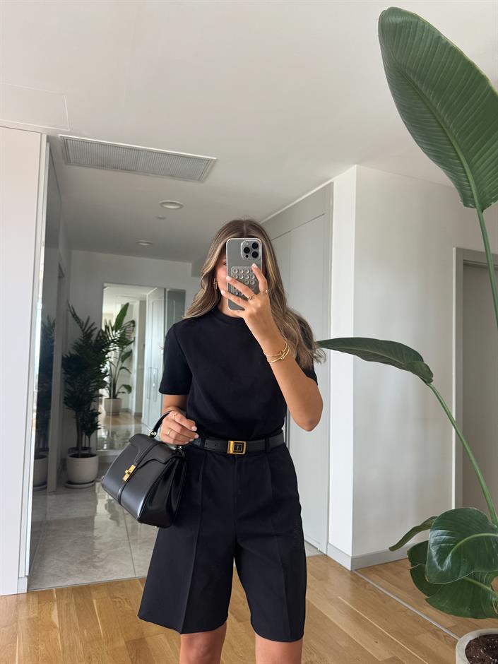 CS Premium Pamuklu Tişört-Siyah