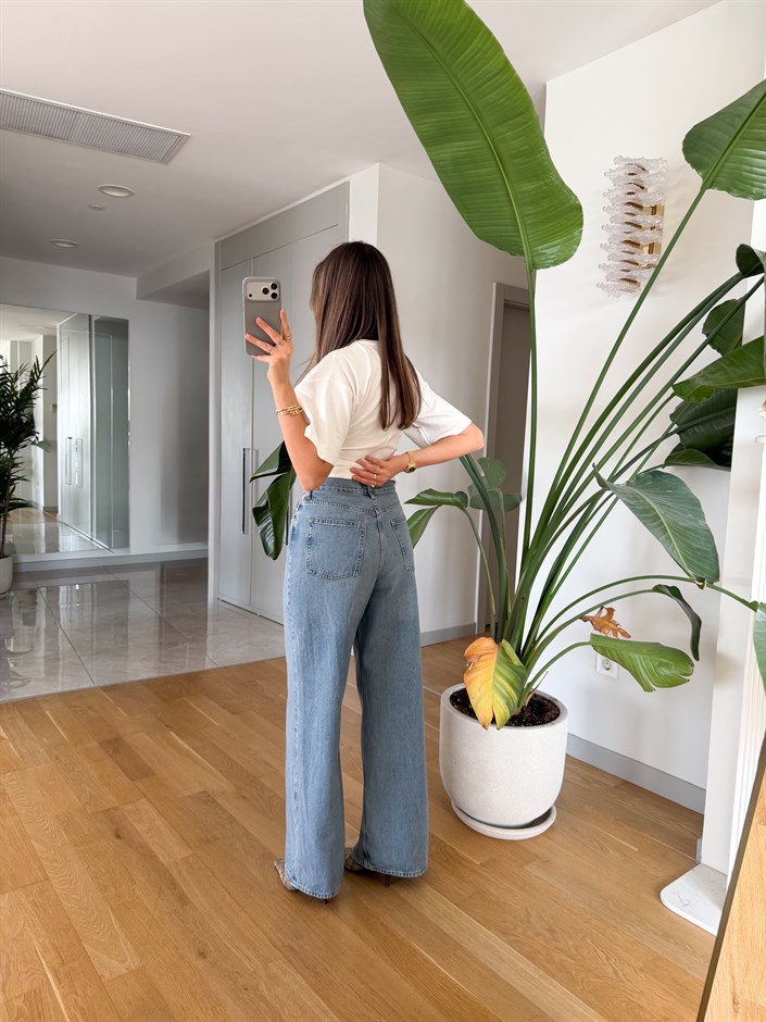 Cs Premium Wide Leg Jean - Mavi 