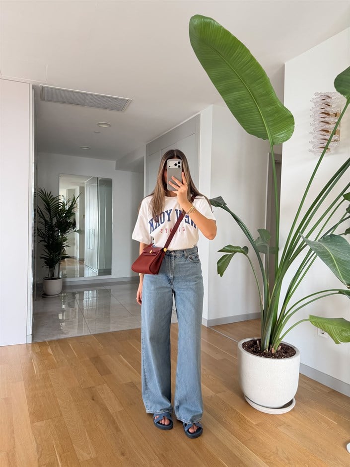 Cs Premium Wide Leg Jean - Mavi 