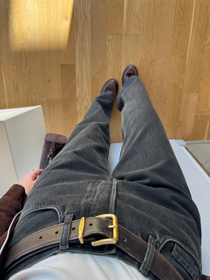 Cs Straight Yeşilimsi Antrasit Jean