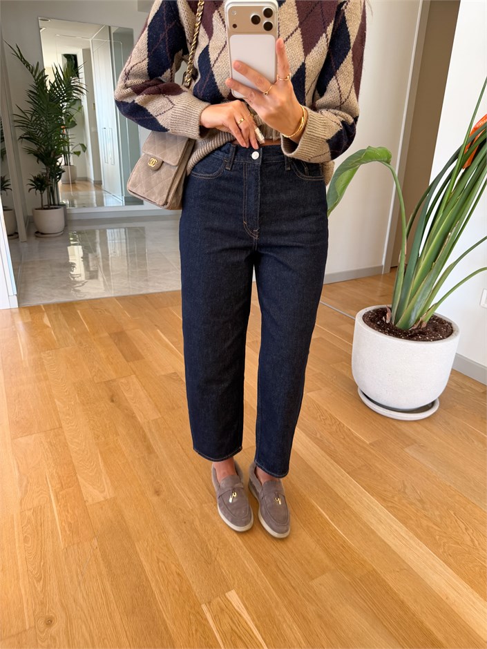 Cs Tapered Ankle Jean - Koyu Lacivert