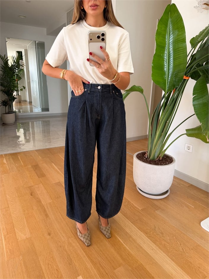 Cs Tensel Barrel Pantolon - Lacivert
