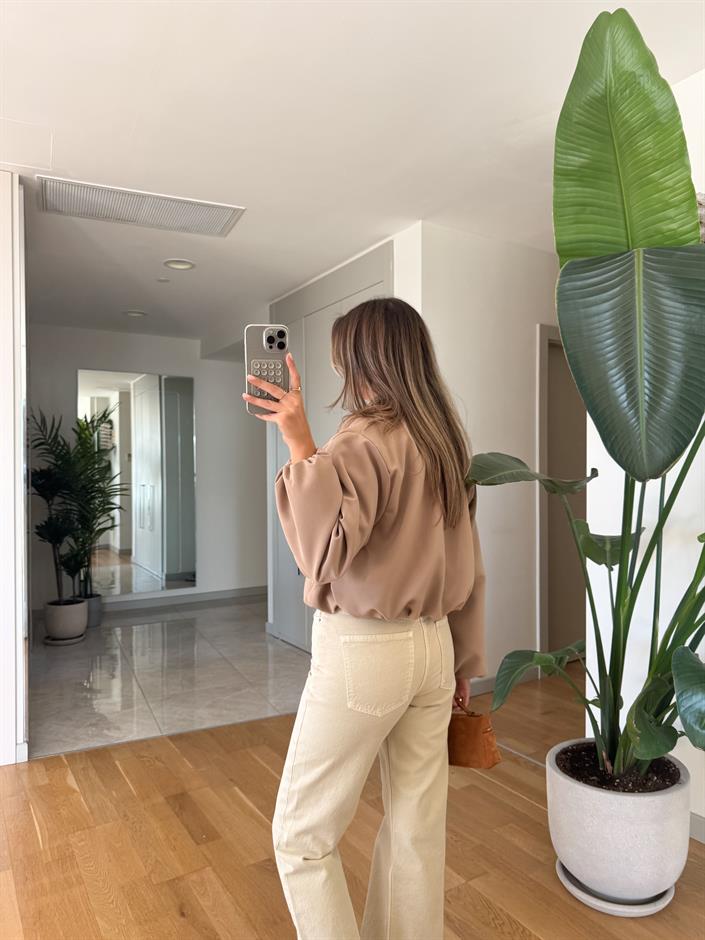 Danny Fermuarlı Bomber Ceket - Camel