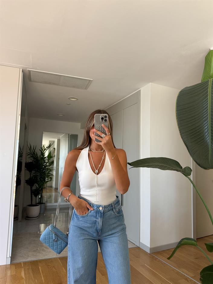 Dilvin Halter Yaka Triko Bluz