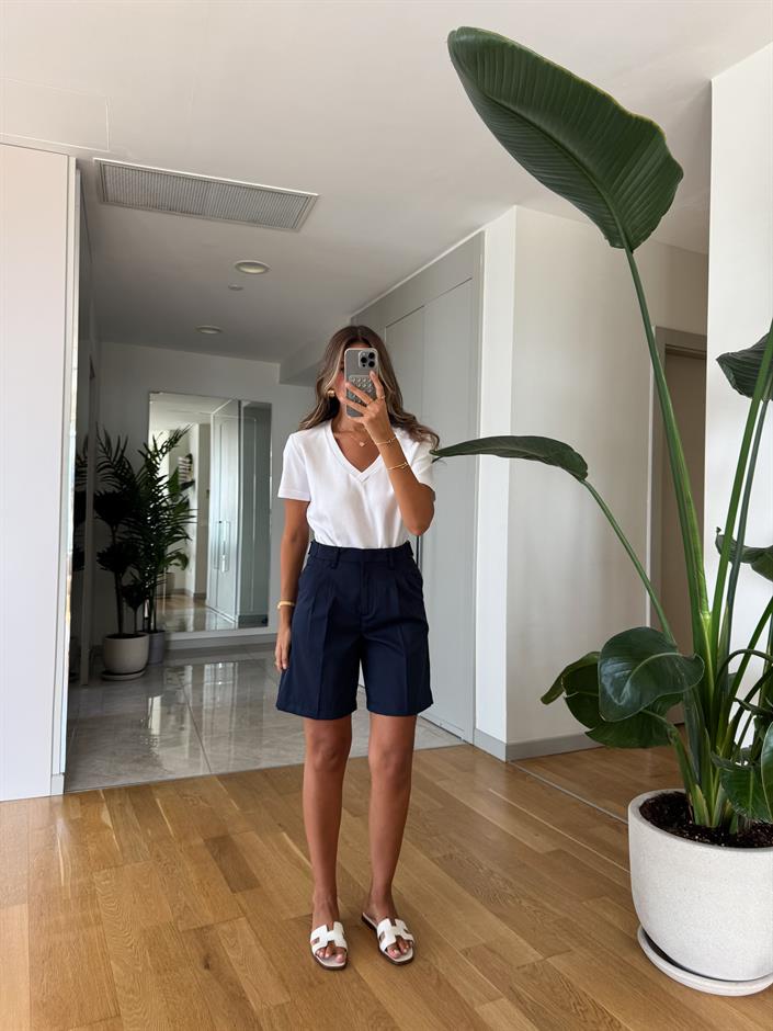 Dilvin Şehir Boy Şort - Lacivert