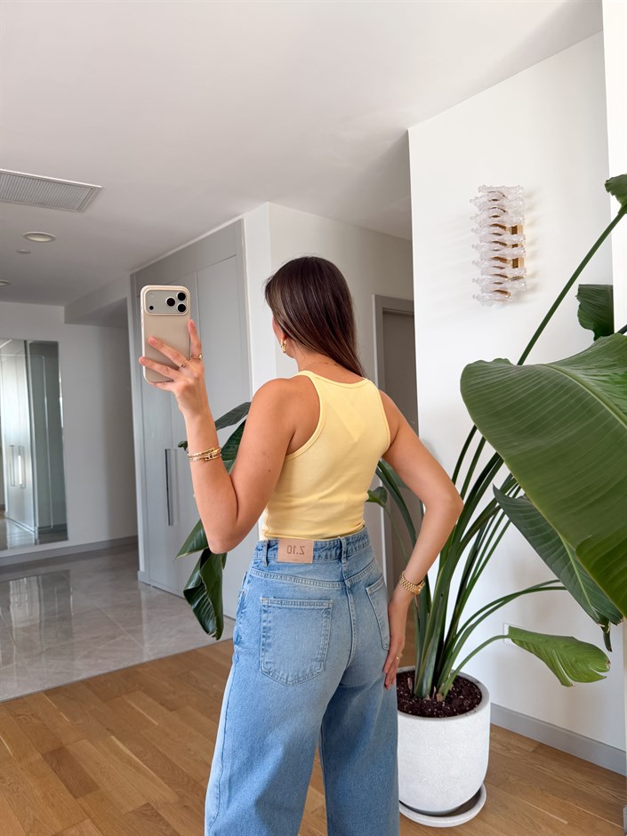 Drana Çift Askılı Atlet - Sarı