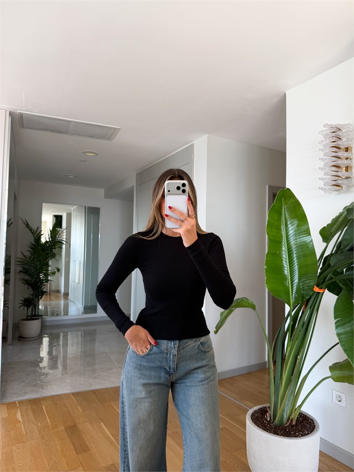 Elas Fitilli Basic Body - Siyah