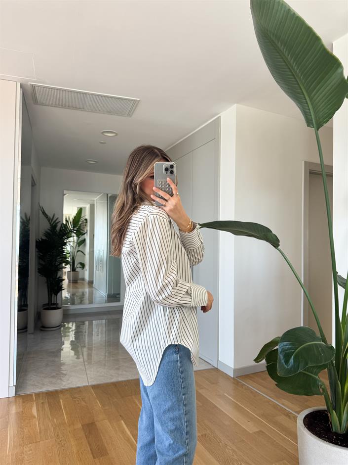 Felix Çizgili Oxford Gömlek - Yeşil