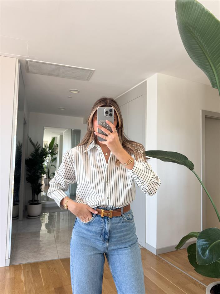 Felix Çizgili Oxford Gömlek - Yeşil