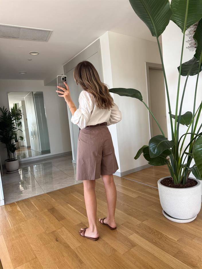 FK Şehir Boy Premium Şort - Kahve