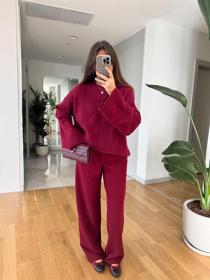 Flow Palazzo Pantolon-Bordo