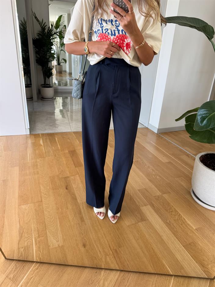 Flw Palazzo Pantolon - Lacivert