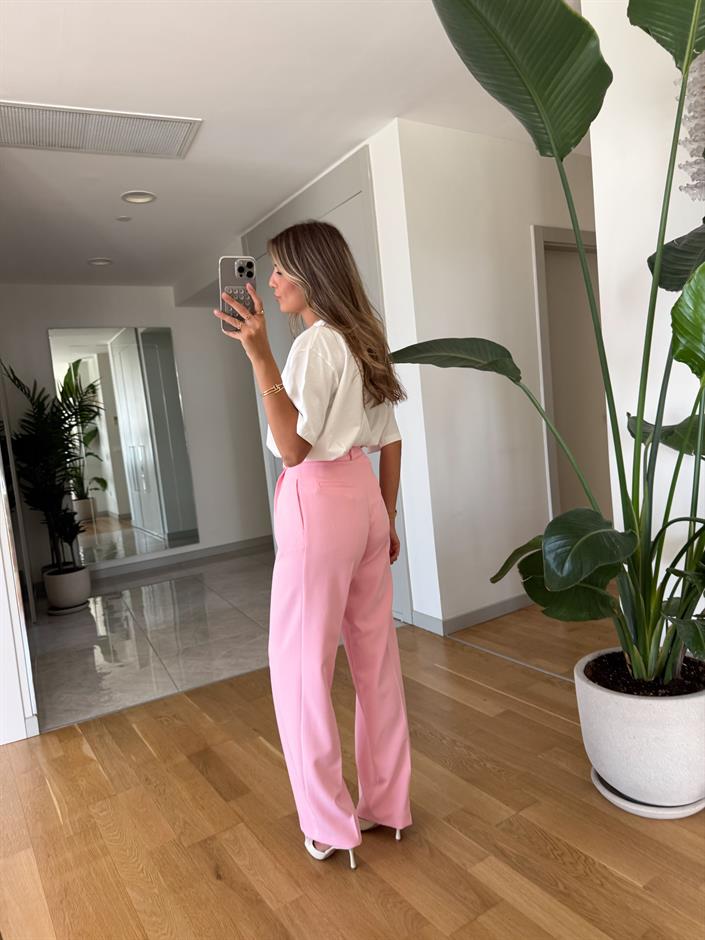 Flw Palazzo Pantolon - Pembe