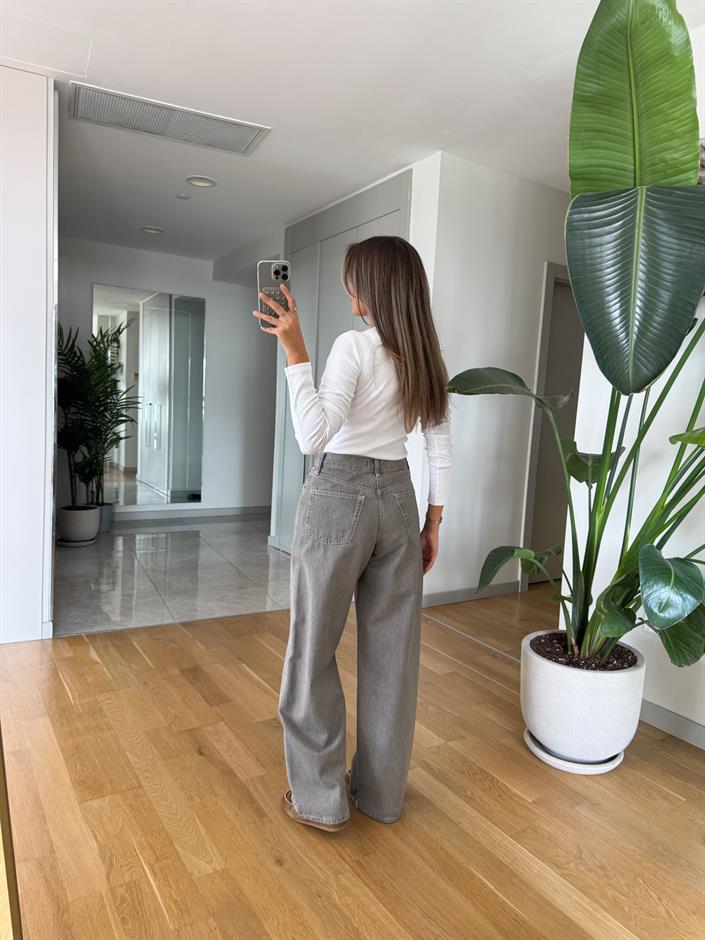 Forte Baggy  jean  - Açık Gri 