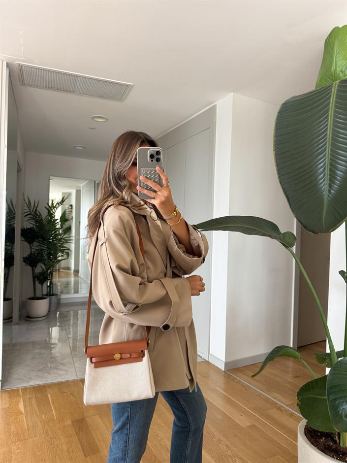 Fp Kısa Trençkot - Camel