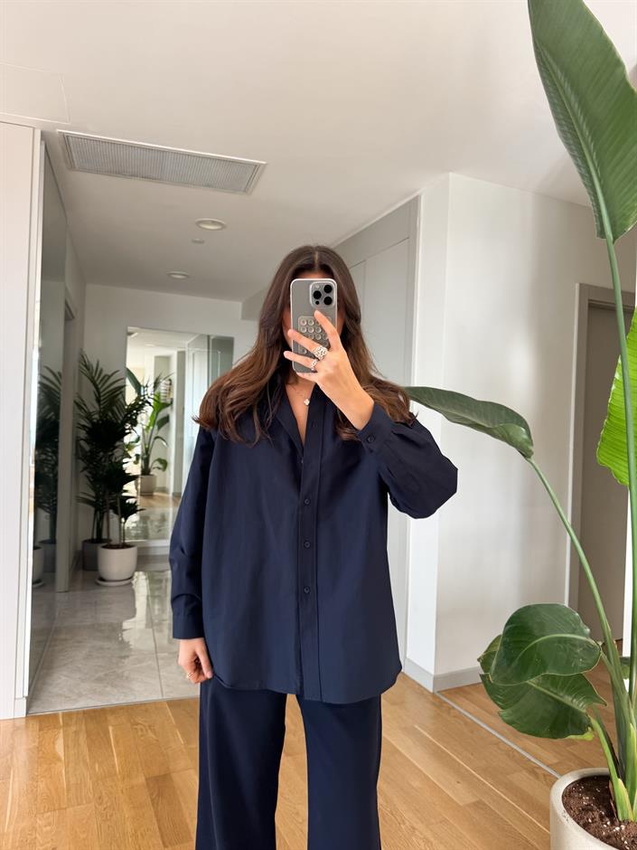 Fp Oversize Poplin Gömlek- Lacivert