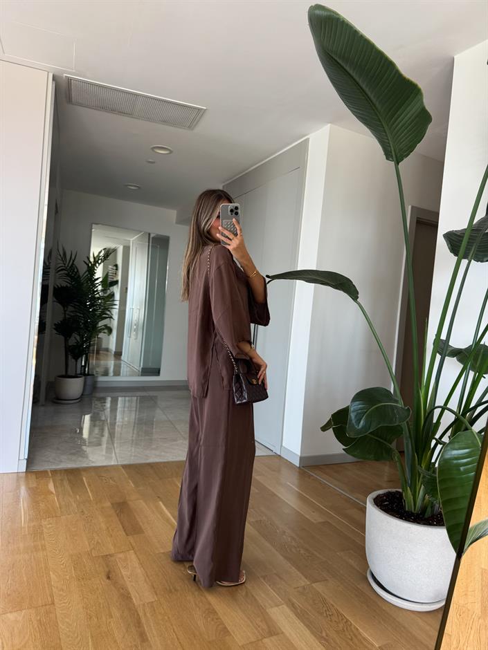 Fp Pantolon Bluz Takım Kahve