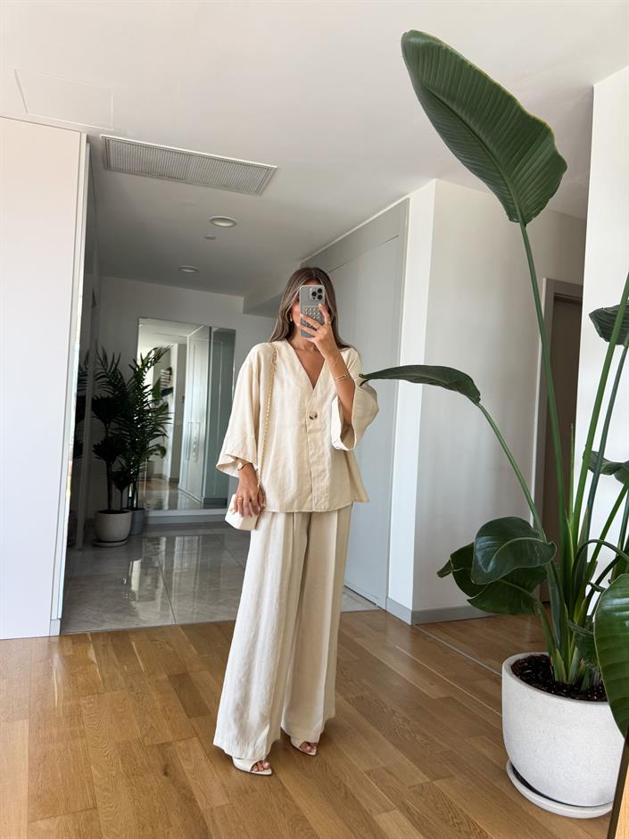 Fp Pantolon Bluz Takım Taş