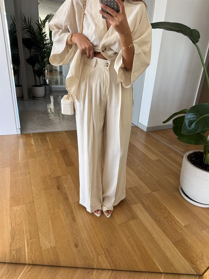 Fp Pantolon Bluz Takım Taş