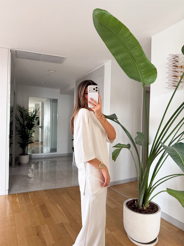 Frieda Modal Takım - Ekru