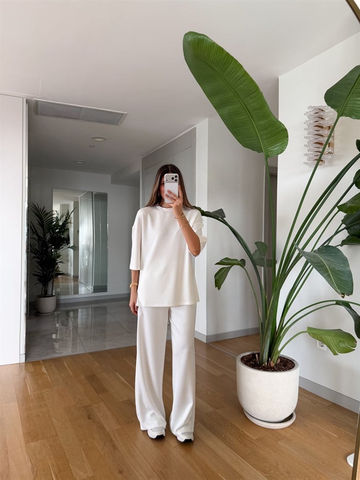 Frieda Modal Takım - Ekru