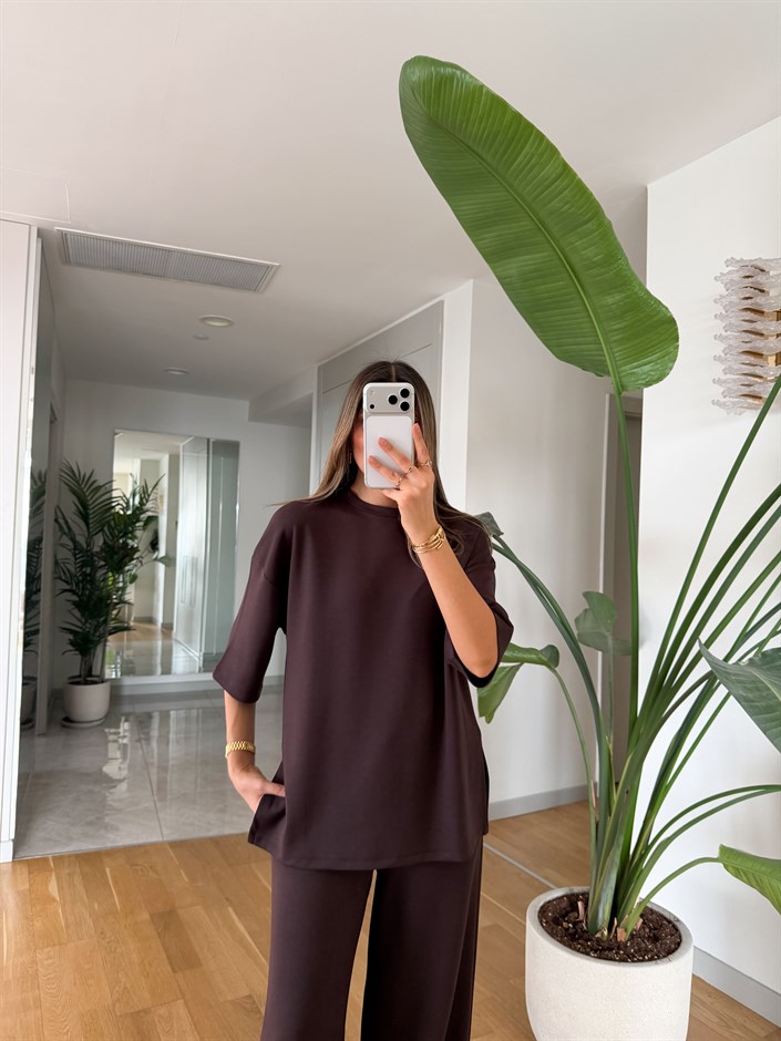 Frieda Modal Takım - Kahve