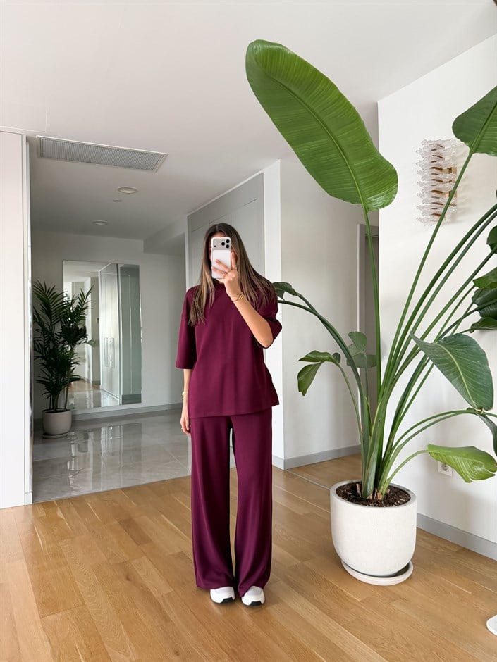 Frieda Modal Takım -  Mürdüm