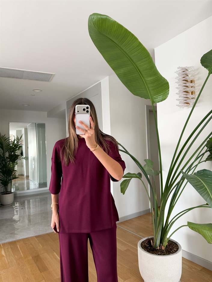 Frieda Modal Takım -  Mürdüm